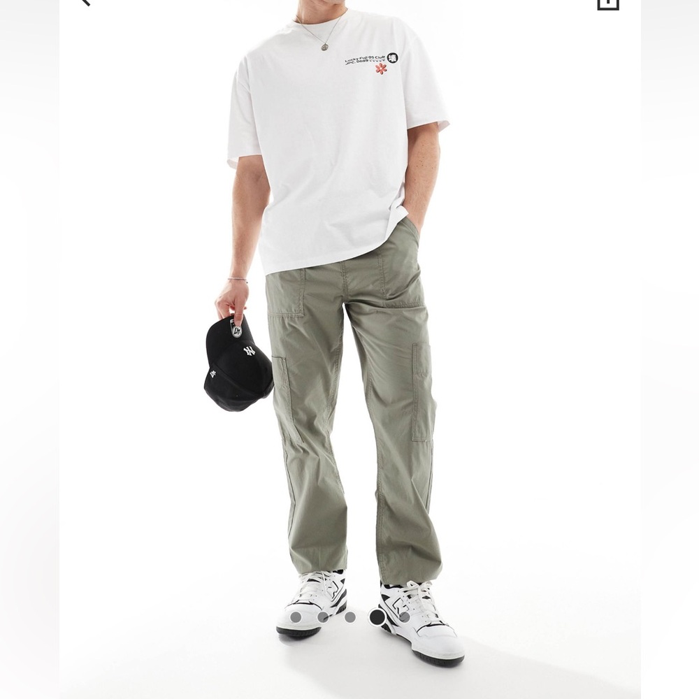 ASOS Men's Cargo Pants in Olive Green
